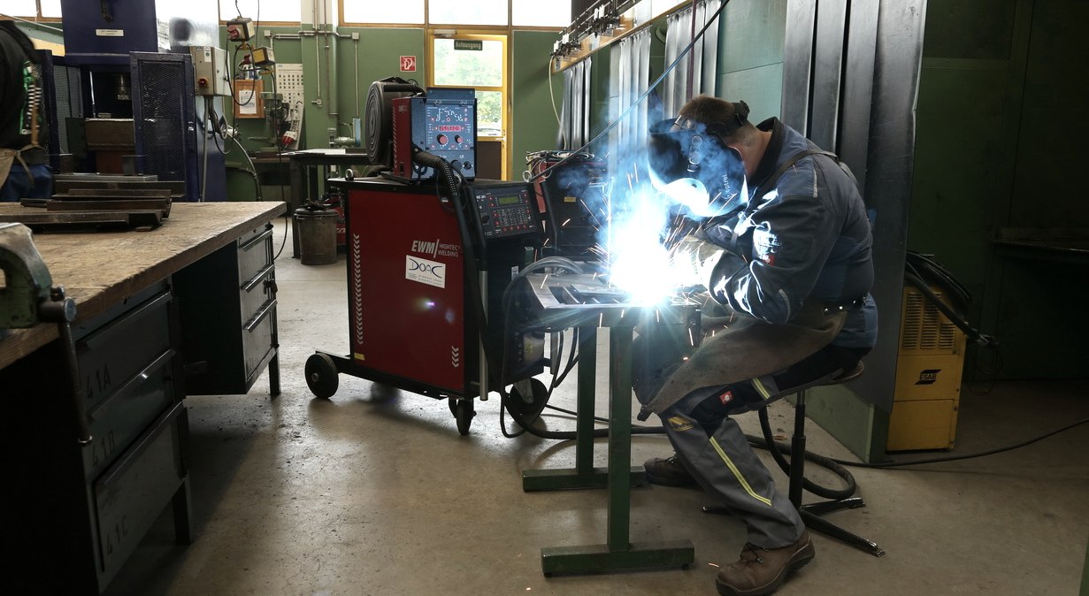 Im BZE werden auch Schweißkurse angeboten, © Berufsbildungszentrum Euskirchen Im BZE werden auch Schweißkurse angeboten, © Berufsbildungszentrum Euskirchen