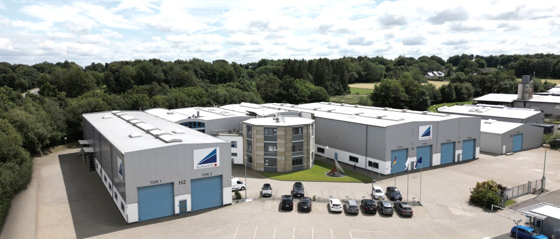 Der Hauptsitz der Firmengruppe in Simmerath, © schwartz Gruppe Der Hauptsitz der Firmengruppe in Simmerath, © schwartz Gruppe