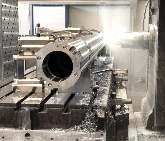 Werkstück in der Bearbeitung, © Hecker & Krosch GmbH Werkstück in der Bearbeitung, © Hecker & Krosch GmbH