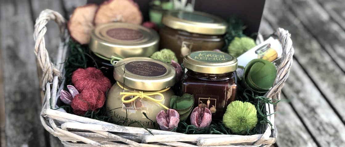 Kompotterie-Geschenkkorb, © kompotterie Kompotterie-Geschenkkorb, © kompotterie