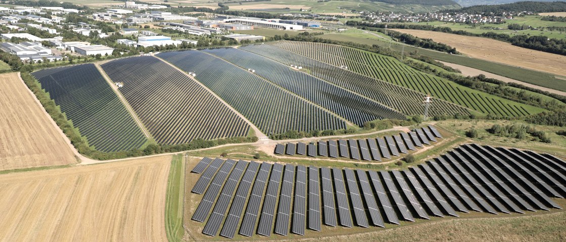 Solaranlage Föhren, © Landwerke Eifel Solaranlage Föhren, © Landwerke Eifel