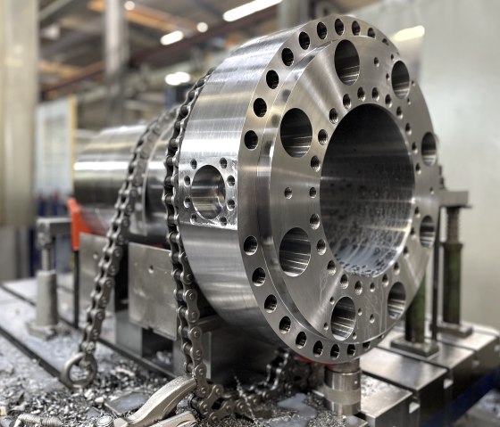 Werkstück in der Bearbeitung, © Hecker & Krosch GmbH Werkstück in der Bearbeitung, © Hecker & Krosch GmbH