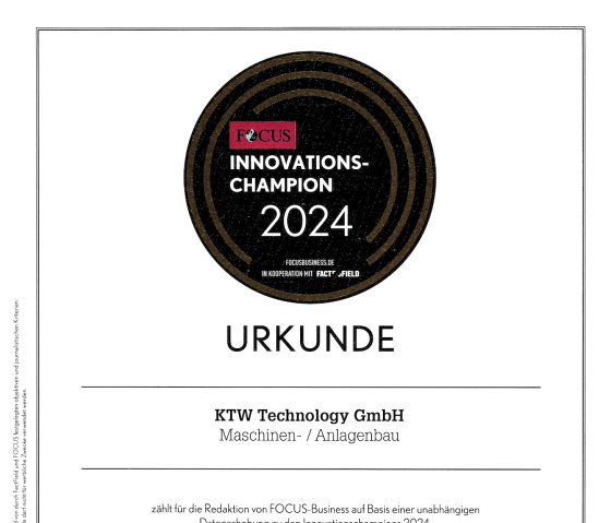 Focus InnoChampion, © ktw Focus InnoChampion, © ktw