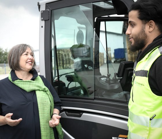 Antje Eckel mit Hossein Por Abas Antje Eckel mit Hossein Por Abas