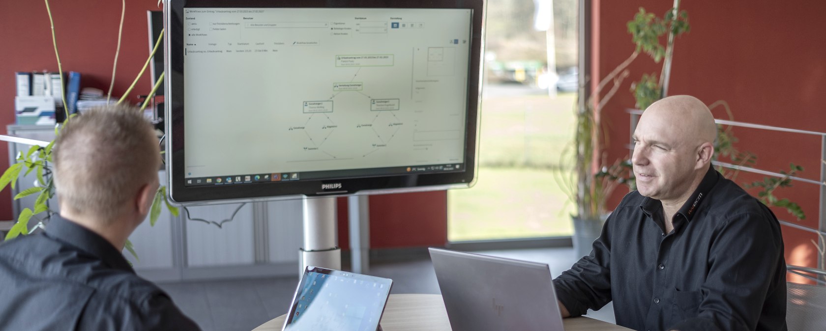 Im Teammeeting, © Jochen Hank Im Teammeeting, © Jochen Hank