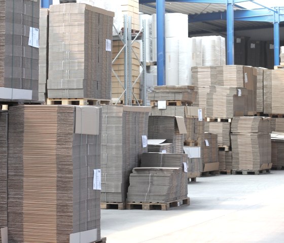 Lagerung der Verpackungen, © KTS Verpackungen GmbH Lagerung der Verpackungen, © KTS Verpackungen GmbH
