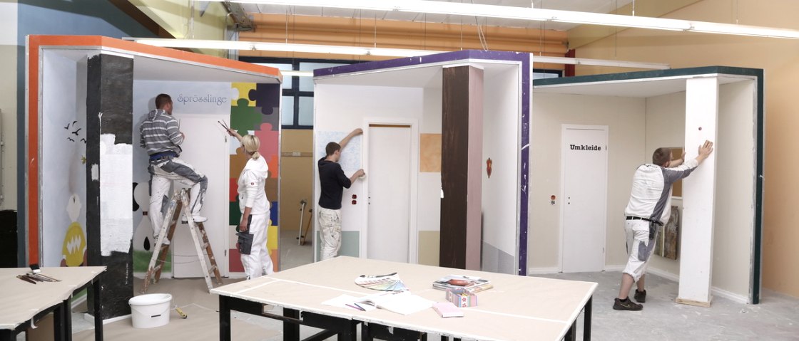 Im BZE gibt es auch eine Malerwerkstatt, © Berufsbildungszentrum Euskirchen Im BZE gibt es auch eine Malerwerkstatt, © Berufsbildungszentrum Euskirchen