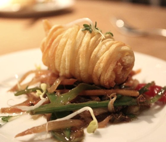Garnele im Kartoffelmantel Garnele im Kartoffelmantel
