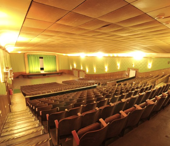 Das Kino stammt aus der Zeit, als das belgische Militär Vogelsang nutzte, © Vogelsang IP Das Kino stammt aus der Zeit, als das belgische Militär Vogelsang nutzte, © Vogelsang IP