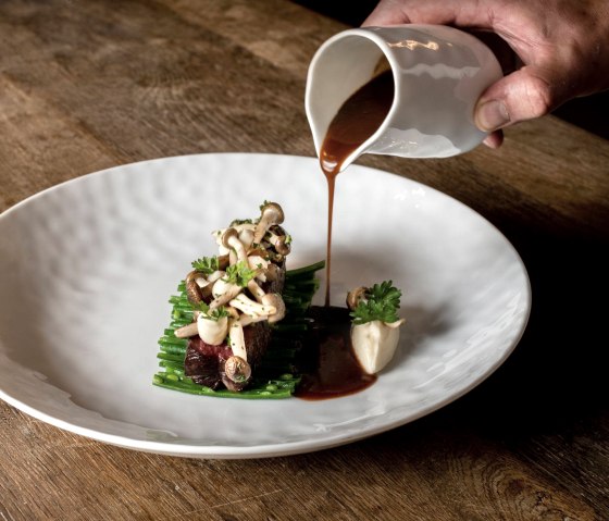 Menü Schloss Niederweis, © Schloss Niederweis Menü Schloss Niederweis, © Schloss Niederweis