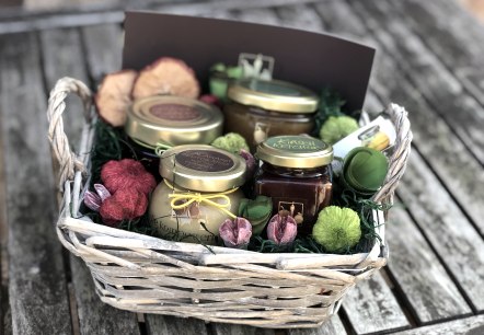 Kompotterie-Geschenkkorb, © kompotterie Kompotterie-Geschenkkorb, © kompotterie