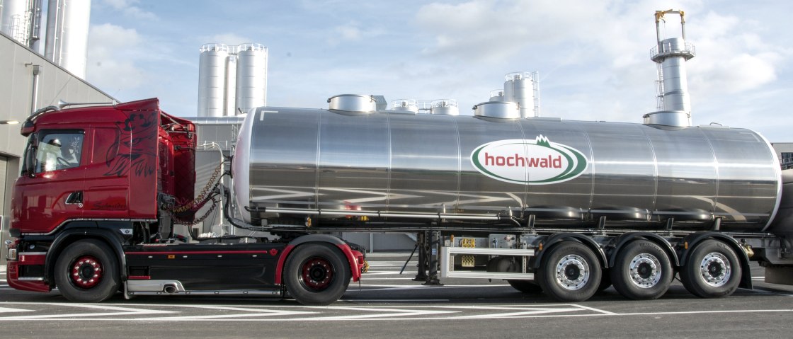 Anlieferung der Milch, © Hochwald Foods GmbH/Marcus Hofmann Anlieferung der Milch, © Hochwald Foods GmbH/Marcus Hofmann