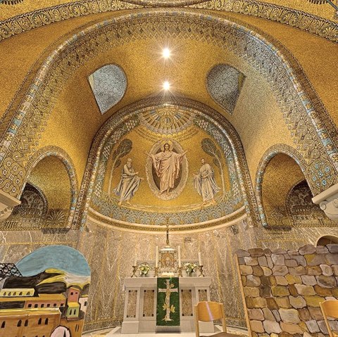 Erlöserkirche Gerolstein Mosaik, © Foto Achim Meurer, https://achimmeurer.com/ Erlöserkirche Gerolstein Mosaik, © Foto Achim Meurer, https://achimmeurer.com/