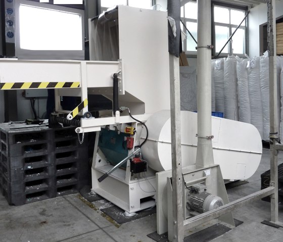 Eine der Mühlen bei Tetralog, © Tetralog Kunststoffrecycling Eine der Mühlen bei Tetralog, © Tetralog Kunststoffrecycling