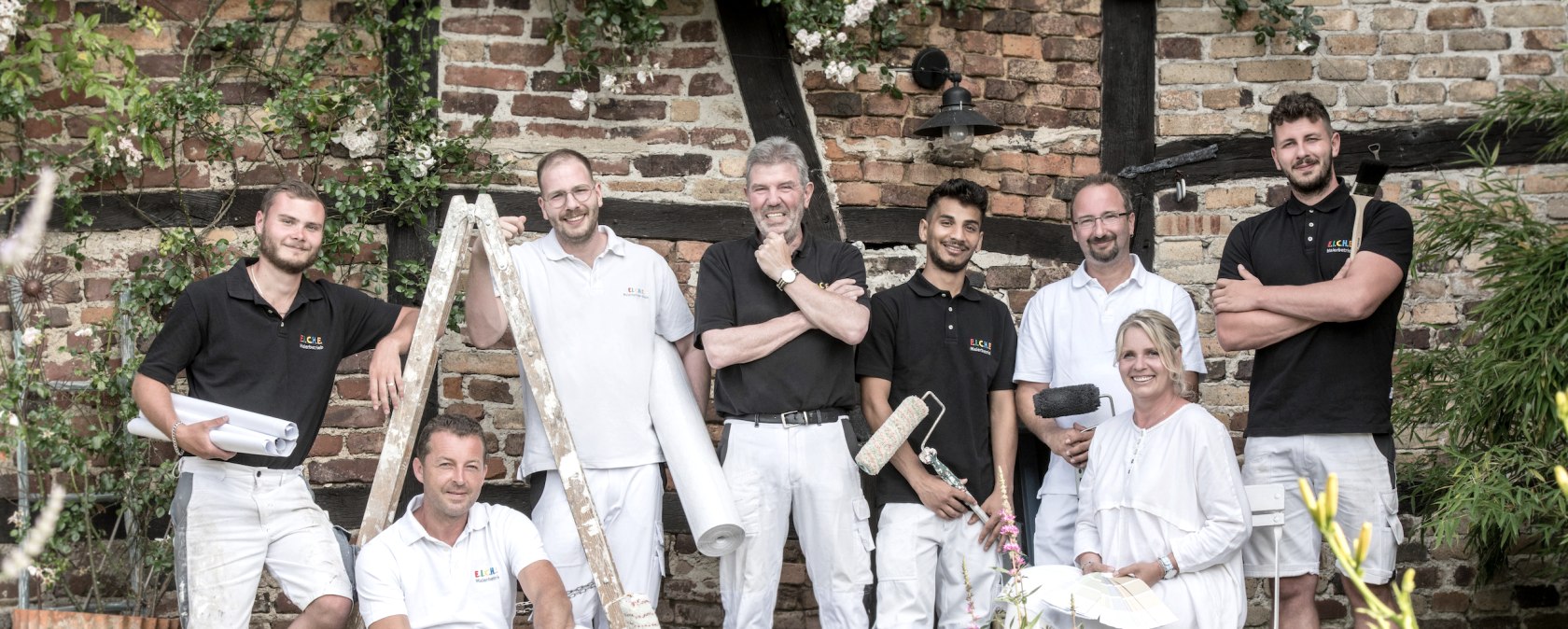Das Team des Eiche Malerbetriebs, © EICHE Malerbetrieb GmbH Das Team des Eiche Malerbetriebs, © EICHE Malerbetrieb GmbH