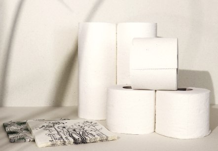 Tissue-Produkte aus Graspapier, © creapaper GmbH Tissue-Produkte aus Graspapier, © creapaper GmbH