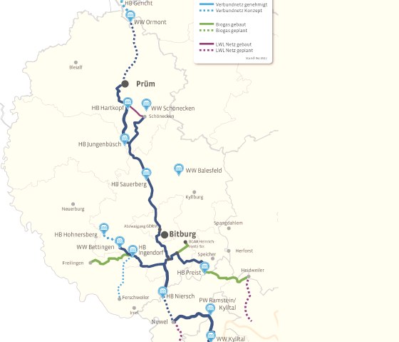 Trassenverlauf, © KNE Trassenverlauf, © KNE