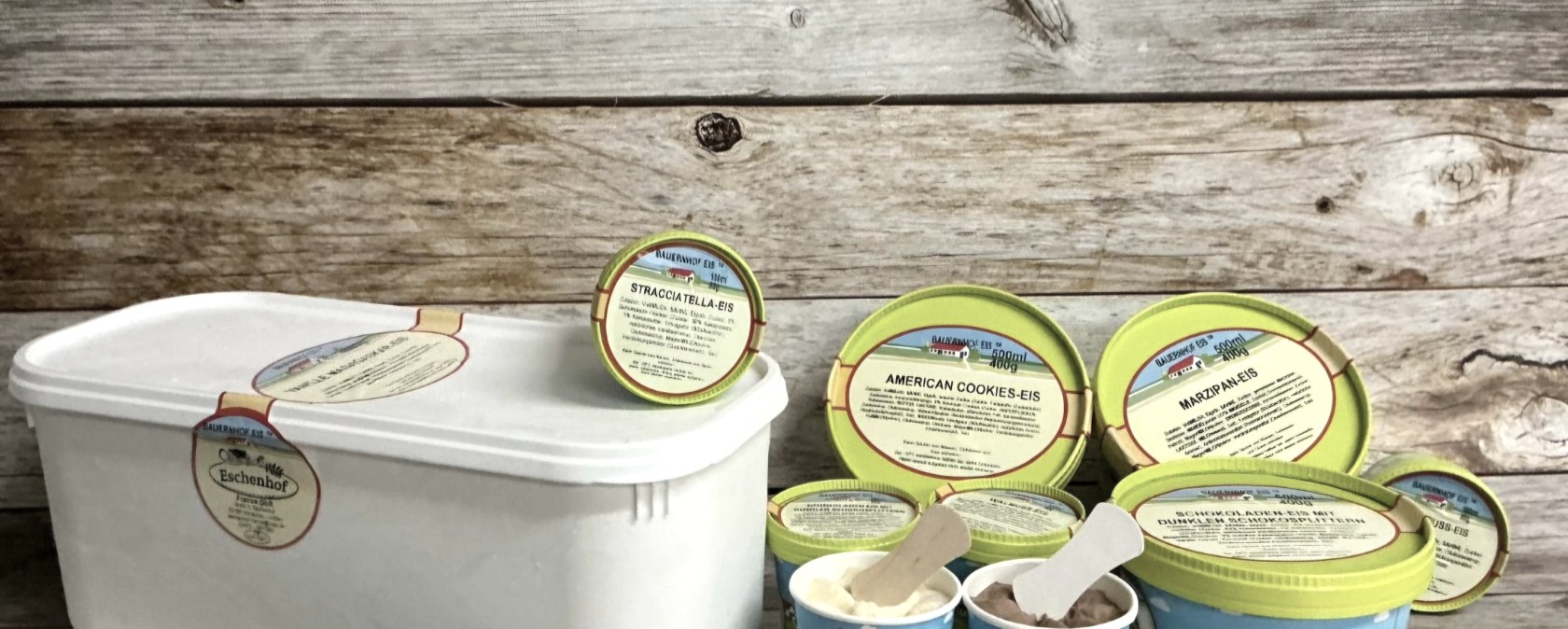 Das Eis vom Bauernhof kommt gut bei den Kunden an, © Franke GbR Das Eis vom Bauernhof kommt gut bei den Kunden an, © Franke GbR