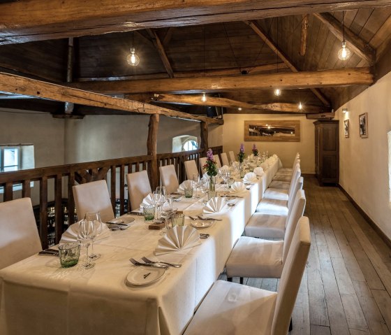 Empore Restaurant Schloss Niederweis, © Schloss Niederweis Empore Restaurant Schloss Niederweis, © Schloss Niederweis