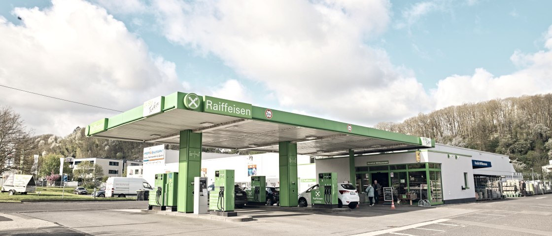 Eine der Tankstellen des Unternehmens, © Raiffeisen Rhein-Ahr-Eifel Eine der Tankstellen des Unternehmens, © Raiffeisen Rhein-Ahr-Eifel