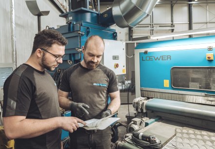 In der Produktion, © S&D Blechtechnologie GmbH In der Produktion, © S&D Blechtechnologie GmbH