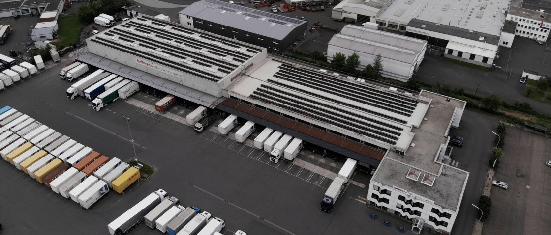 Hellmann Standort von oben, © Hellmann Worldwide Logistics Hellmann Standort von oben, © Hellmann Worldwide Logistics