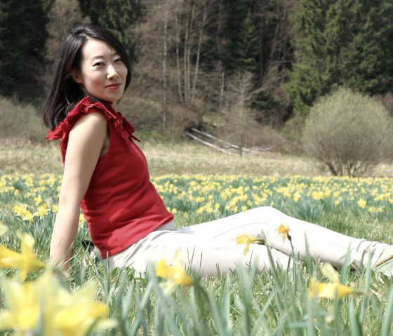 Xin Wang in der Eifel, © Konzertdirektion Koltun gUG Xin Wang in der Eifel, © Konzertdirektion Koltun gUG