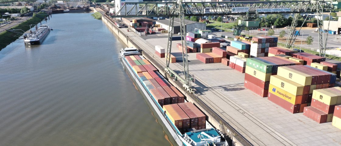 Das Multimodal-Terminal, © Trierer Hafengesellschaft mbH Das Multimodal-Terminal, © Trierer Hafengesellschaft mbH