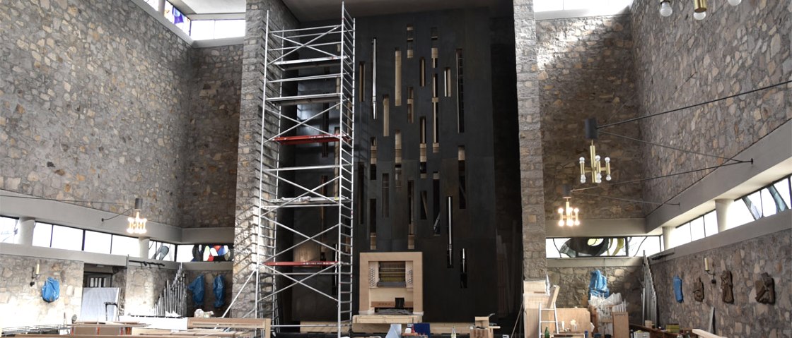 Orgel Aufbau, &copy; Weimbs Orgelbau/Frank Wiesen