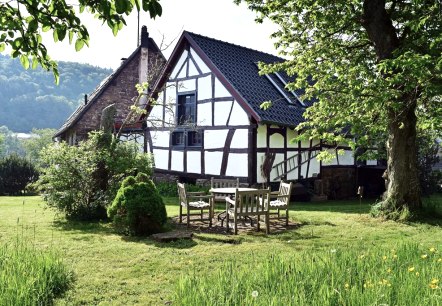 Blick in den Garten vom Landhaus am Aremberg, &copy; Pannhausen
