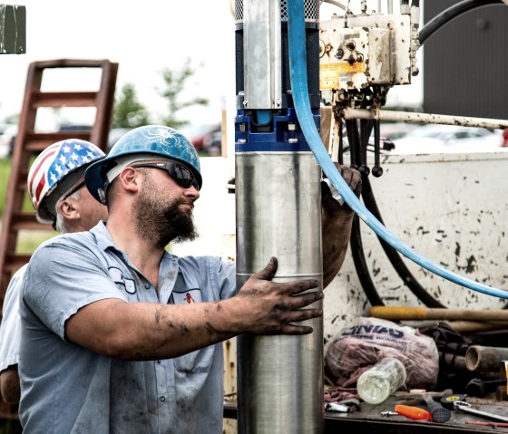 Installation eines Pumpensystems in den USA, &copy; Franklin Electric