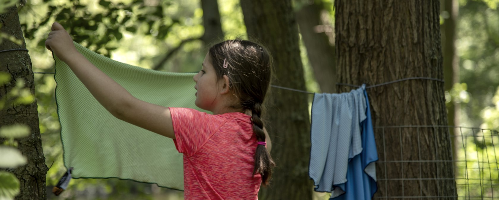 Die Handt&uuml;cher sind gut  f&uuml;r das Camping geeignet, &copy; EOE-Eifel Outdoor Equipment