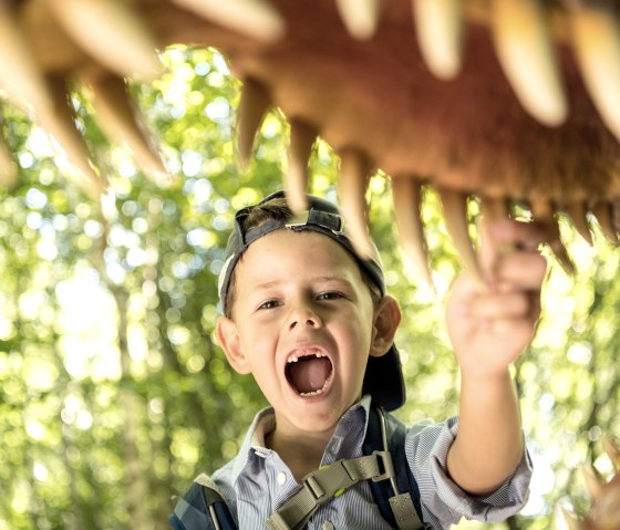 Kind im Dinopark, &copy; Eifel Tourismus GmbH/Dominik Ketz