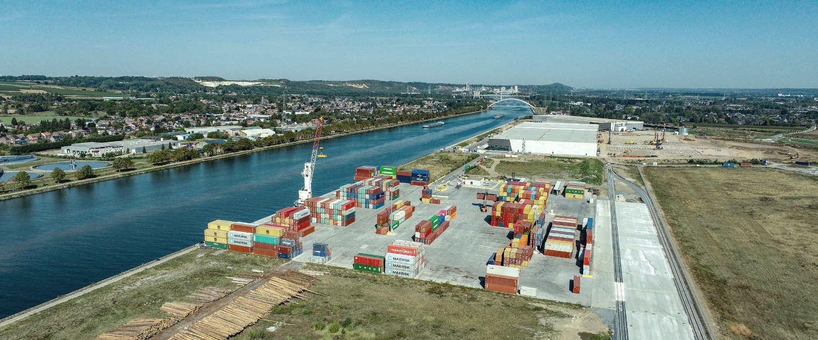 Li&egrave;ge Trilogiport, &copy; Sky4D &ndash; Novandi /  Port autonome de Li&egrave;ge