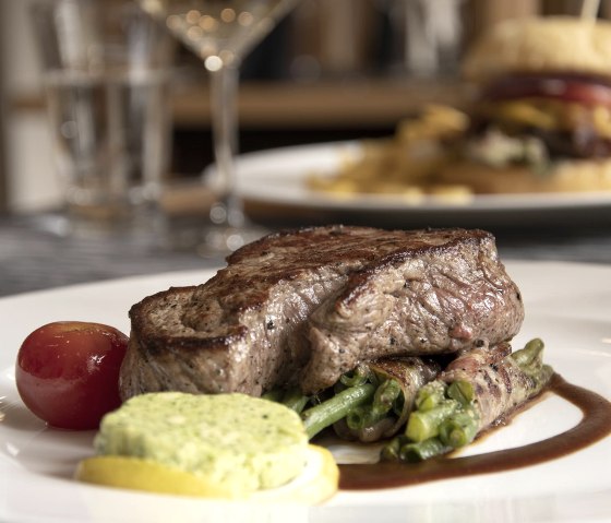 Steak in Brauers 800&deg;C Restaurant, &copy; Brauers Landarthotel