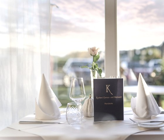 Die Men&uuml;karte, &copy; Kucher's Landhotel