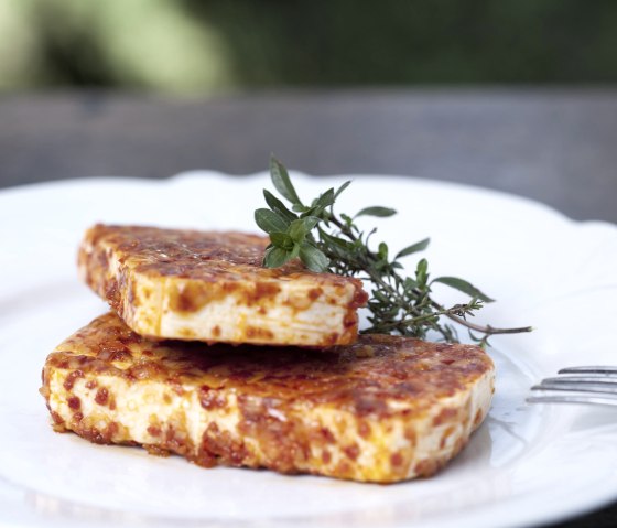 Vulkanhof Ziegenk&auml;se Grilltaler, &copy; Andreas Goltz | phormat.de