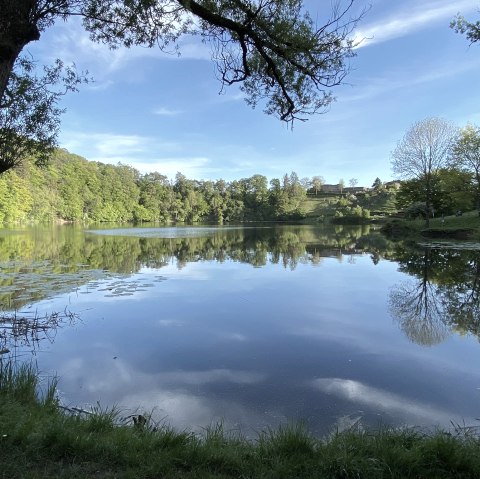 Blick auf das Ulmener Maar, © GesundLand Vulkaneifel GmbH, Carina Wagner