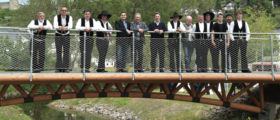 Br&uuml;ckeneinweihung, &copy; Floss Holzbau GmbH