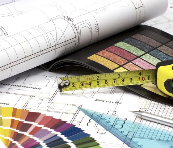 Utensilien f&uuml;r die Beratung beim Kunden, &copy; EICHE Malerbetrieb GmbH