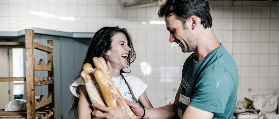Nathalie Schaus und Kim Champart, &copy; B&auml;ckerei Schaus