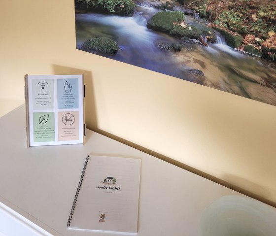 Irreler M&uuml;hle - G&auml;stemappe, &copy; Irreler M&uuml;hle